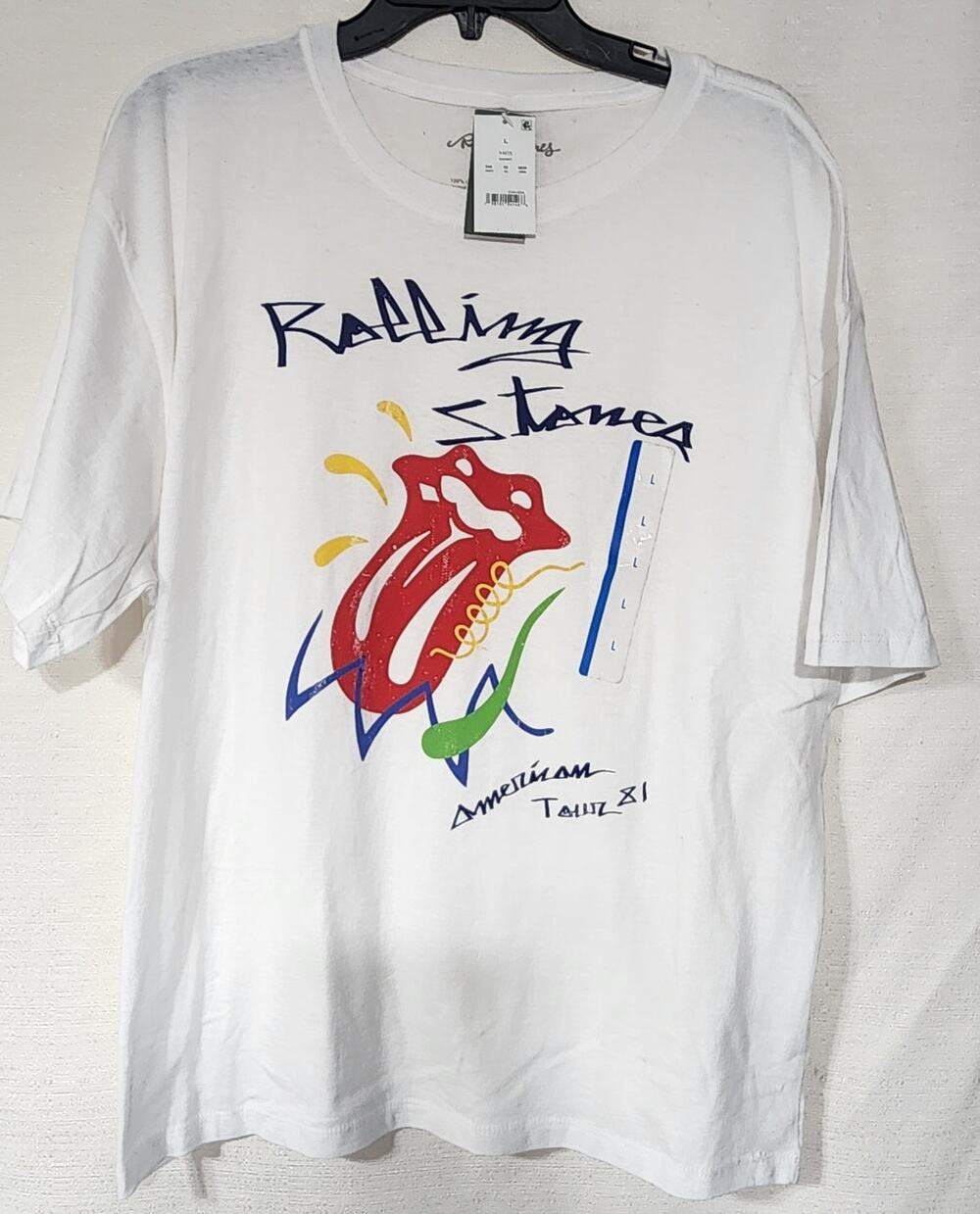 Rolling stones U.S tour shirt men's Large faded